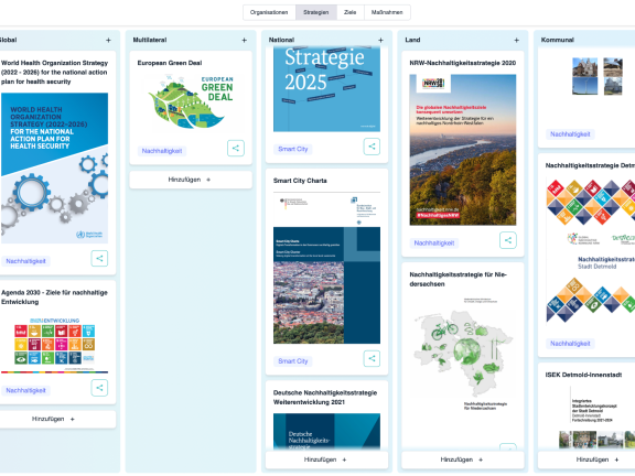Screenshot des Analysetools. 