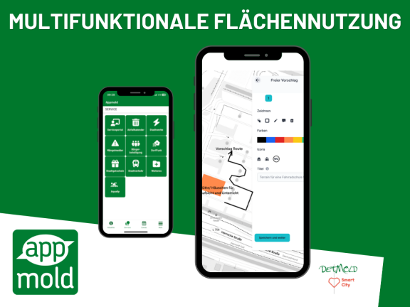 Symbolbild: grüner Hintergrund, Überschrift: 
